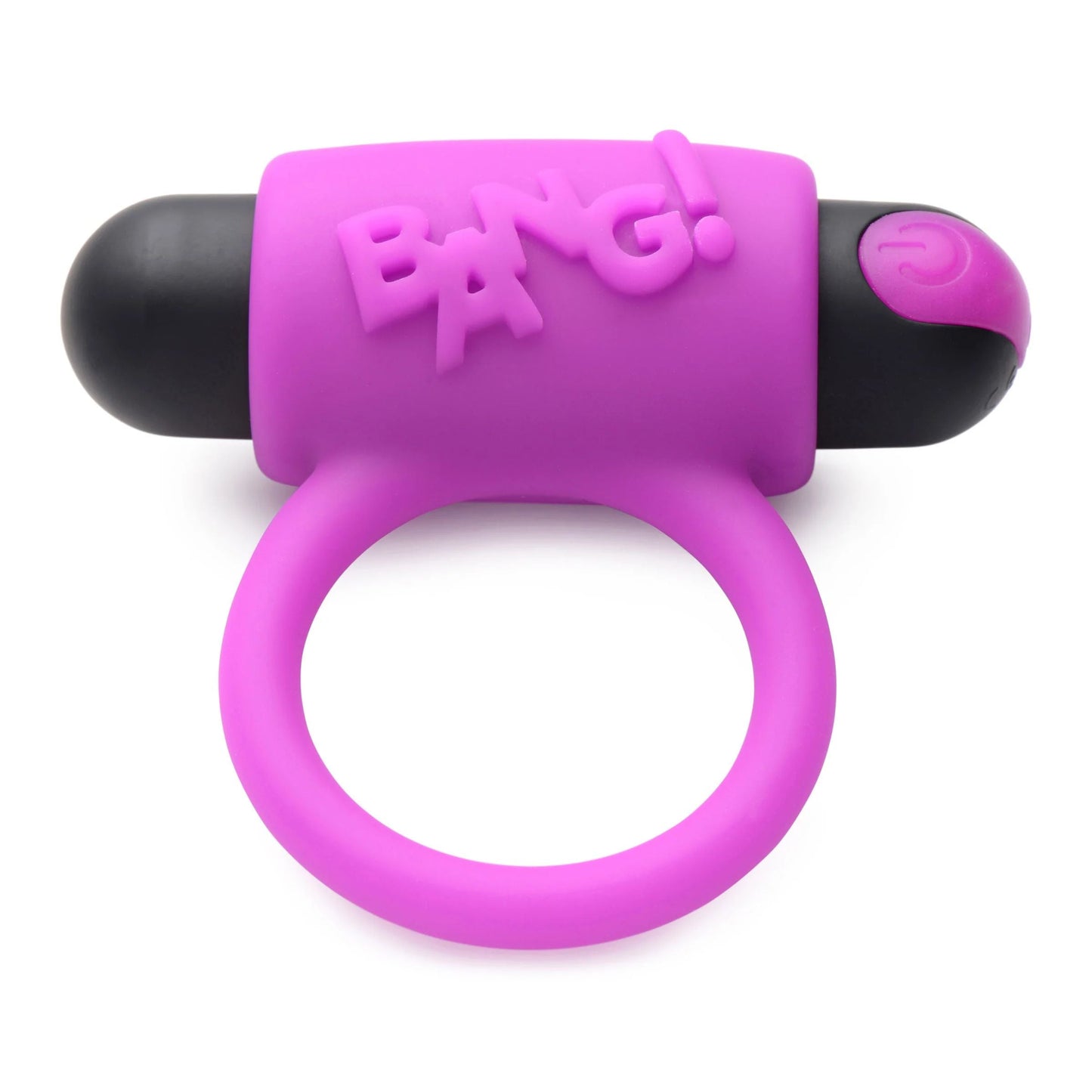 BANG! Couple's Cock Ring, Finger Vibe, Bullet & Blindfold Kit - Purple