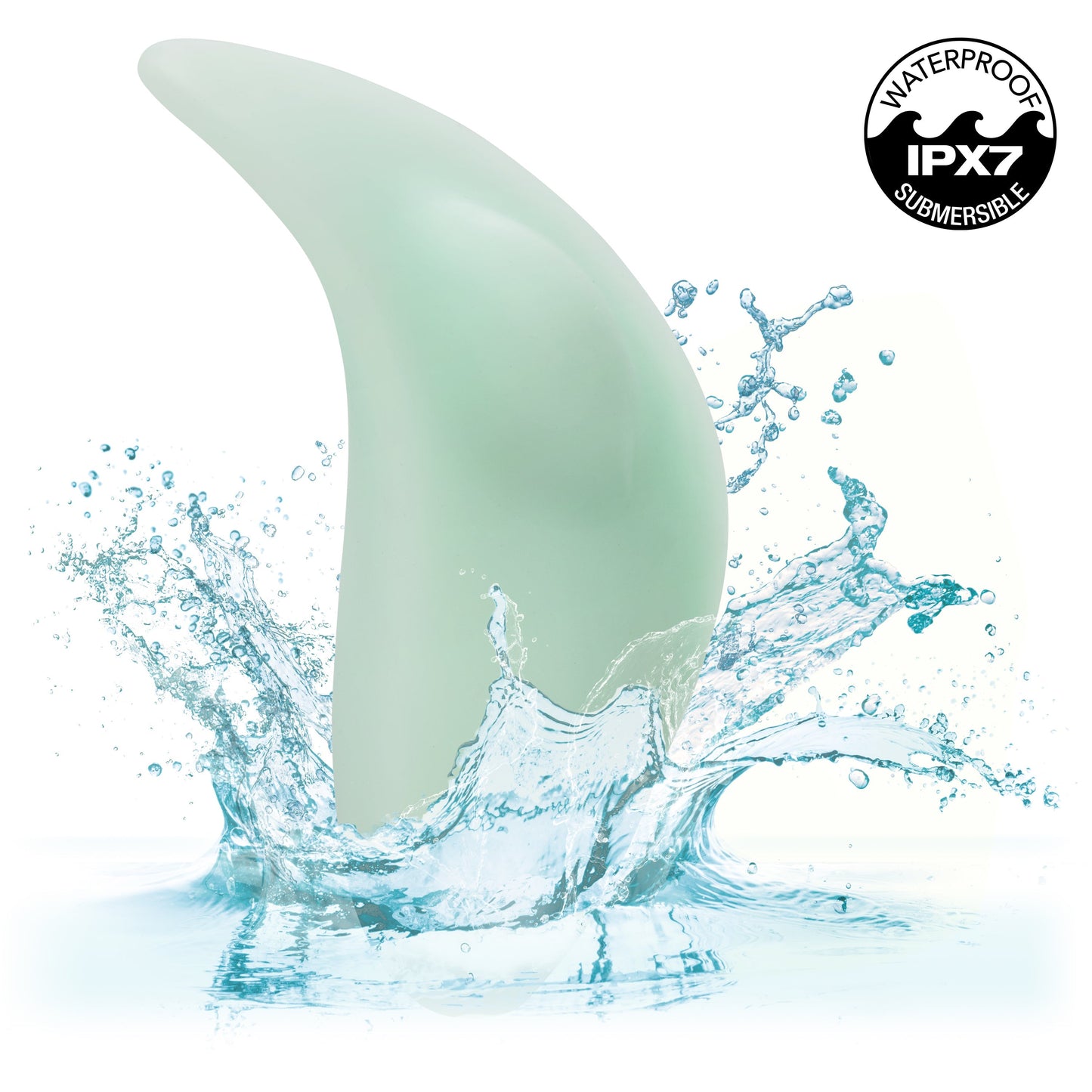 Bali Ultra Soft First Time Body Hugging Silicone Palm Vibrator - Mint Green