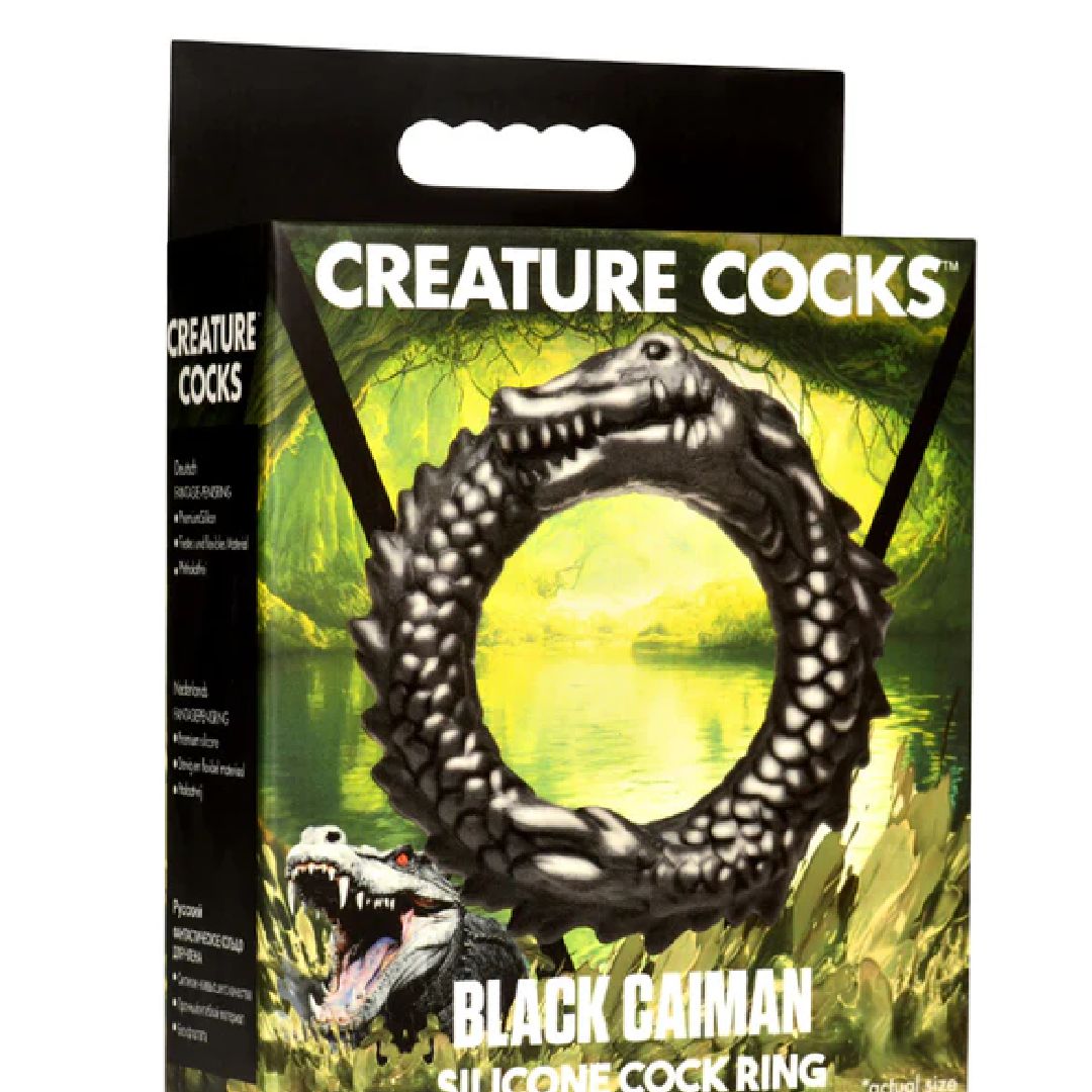 Black Caiman Serpent Fantasy Cock Ring