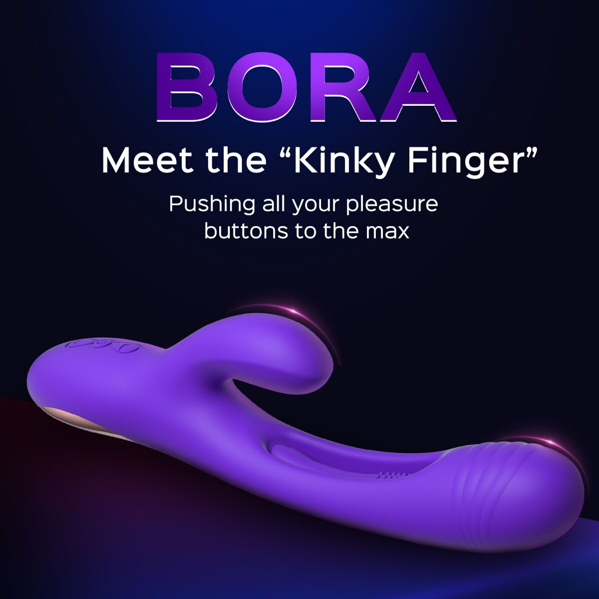 Bora G-Spot Tapping Rabbit Vibrator - Purple