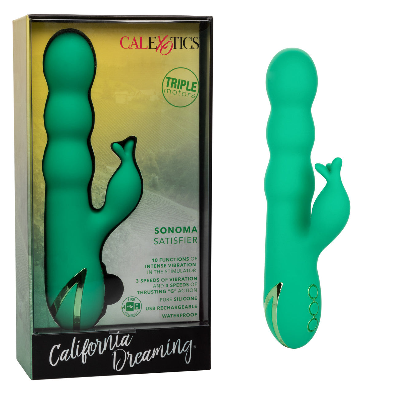 California Dreaming Sonoma Satisfier Dual Stimulation Vibrator