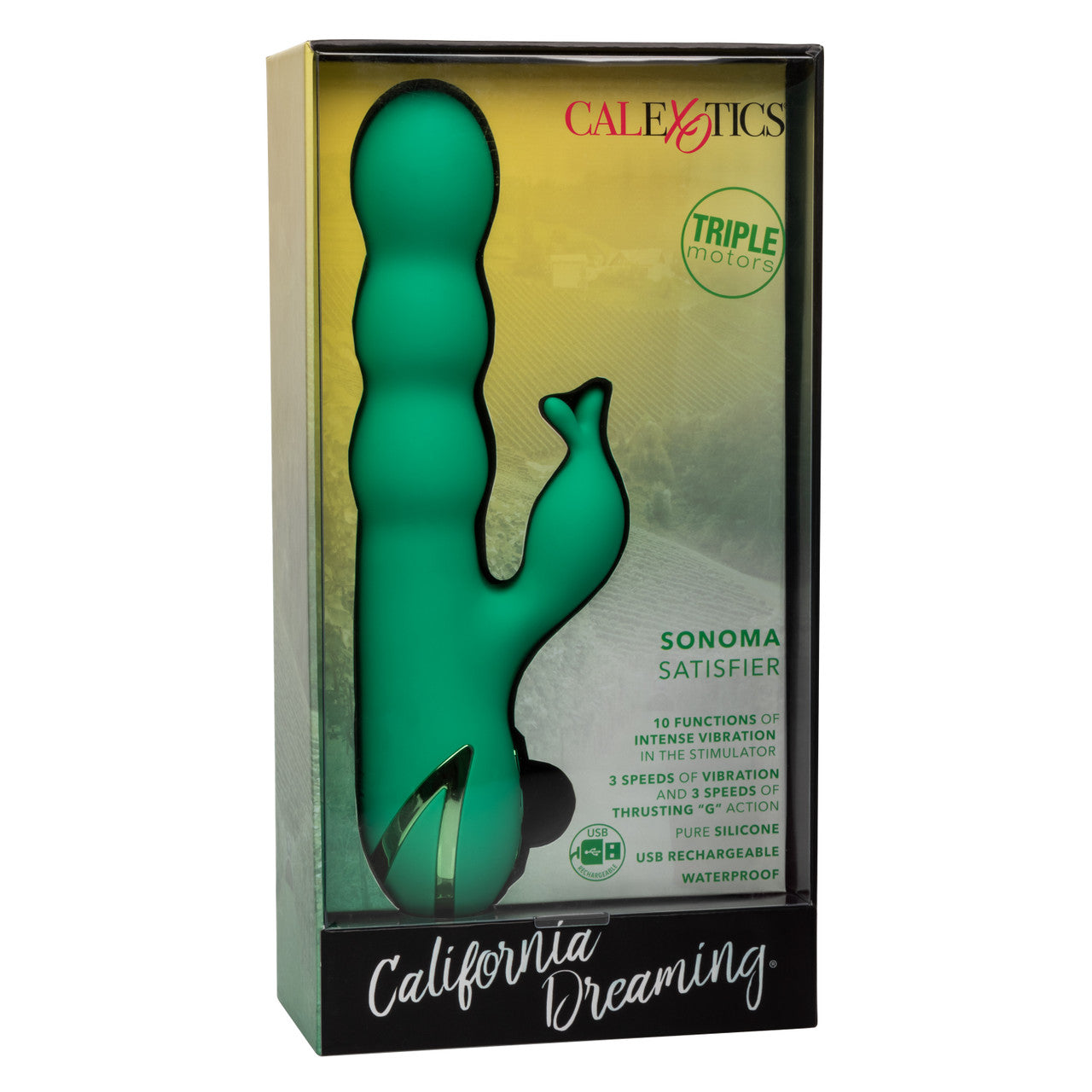 California Dreaming Sonoma Satisfier Dual Stimulation Vibrator