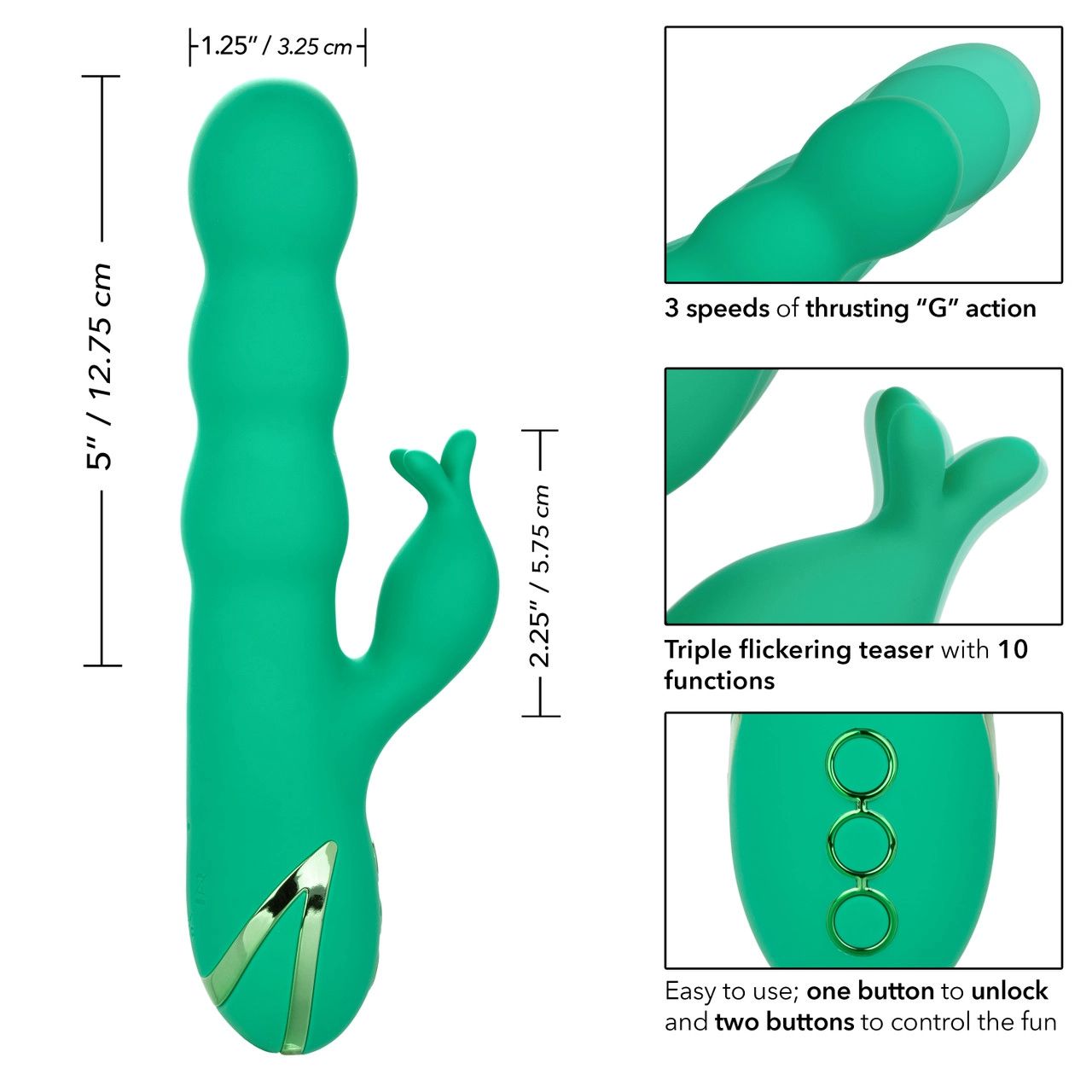 California Dreaming Sonoma Satisfier Dual Stimulation Vibrator