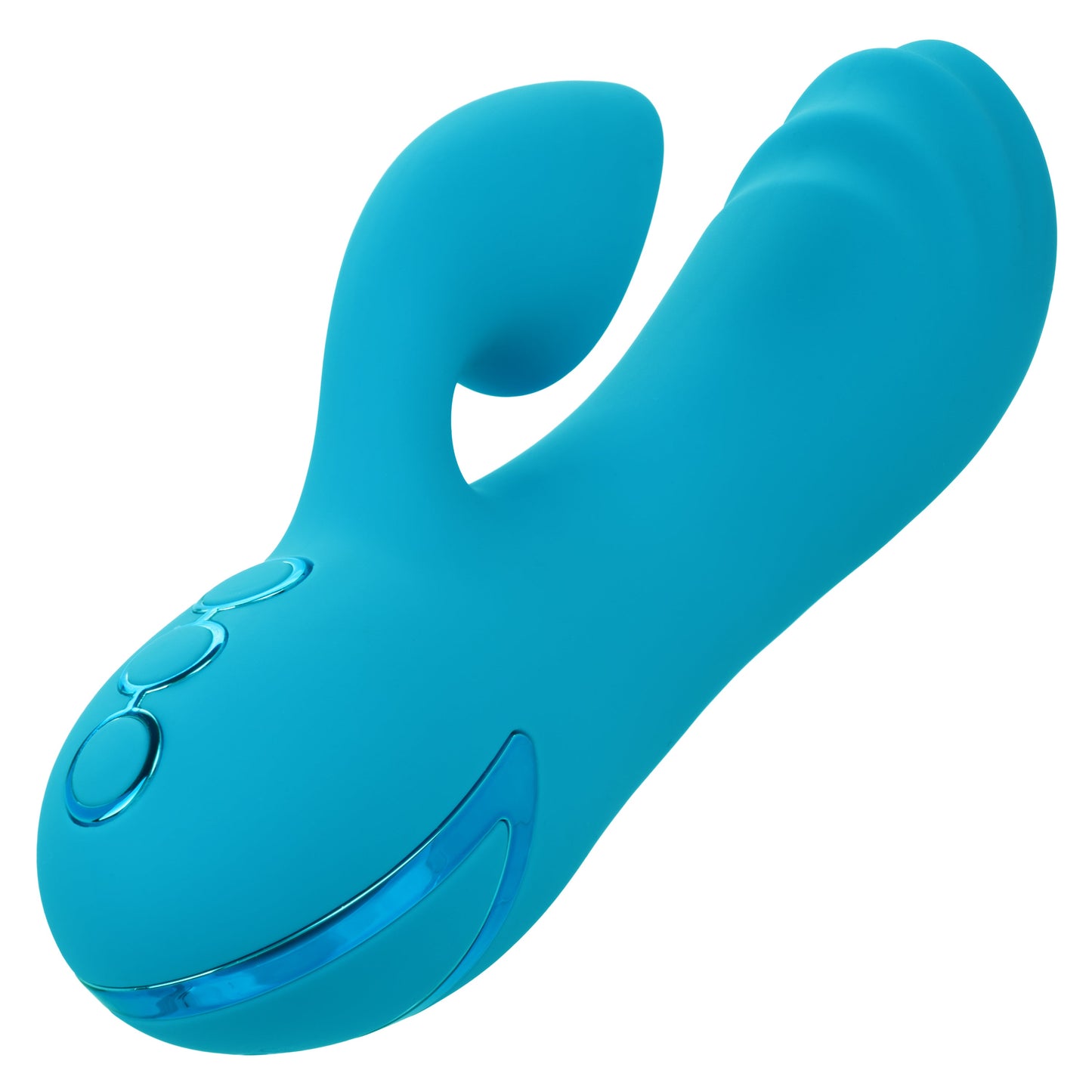 California Dreaming Sunset Beach Seducer Clit Sucking Mini Rabbit Vibrator - Blue