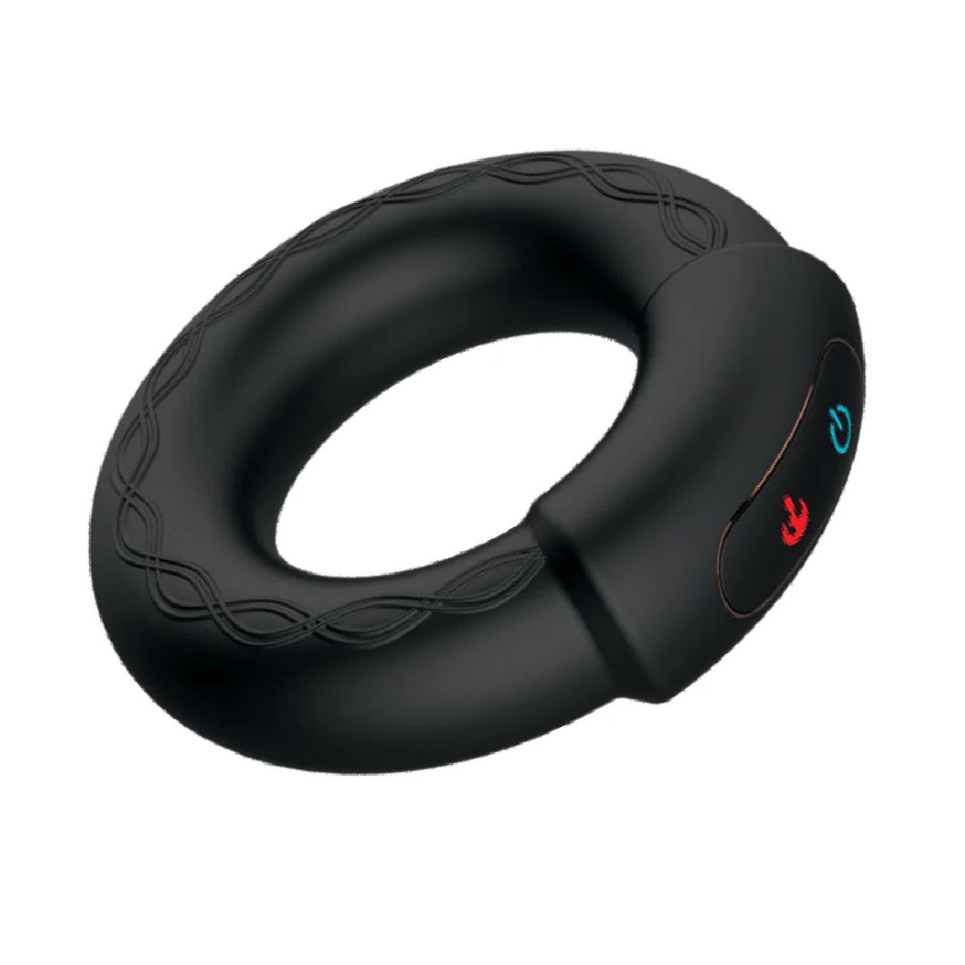 Cockpower Heat Up Vibrating Black Cock Ring