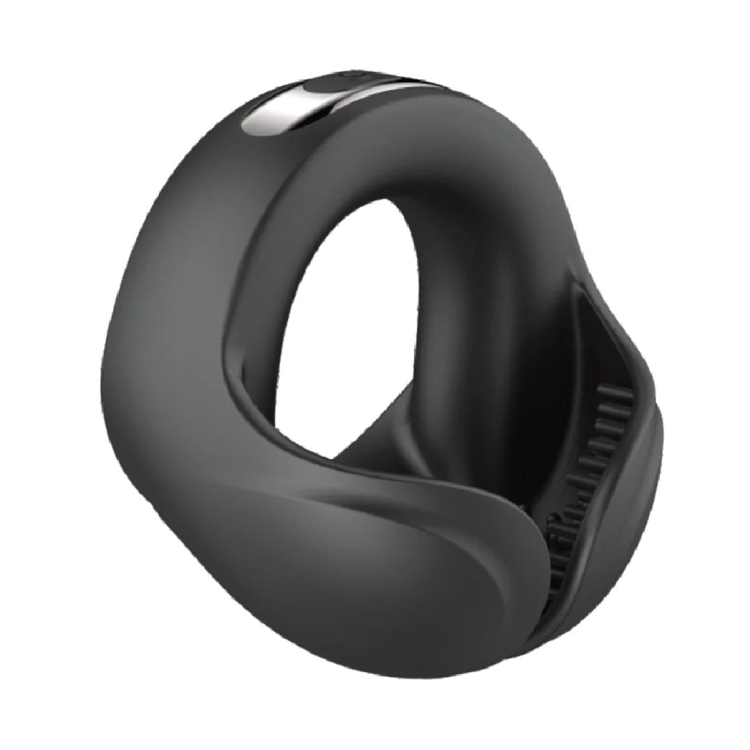 Cockpower Scrotum Hugger Vibrating Black Cock Ring