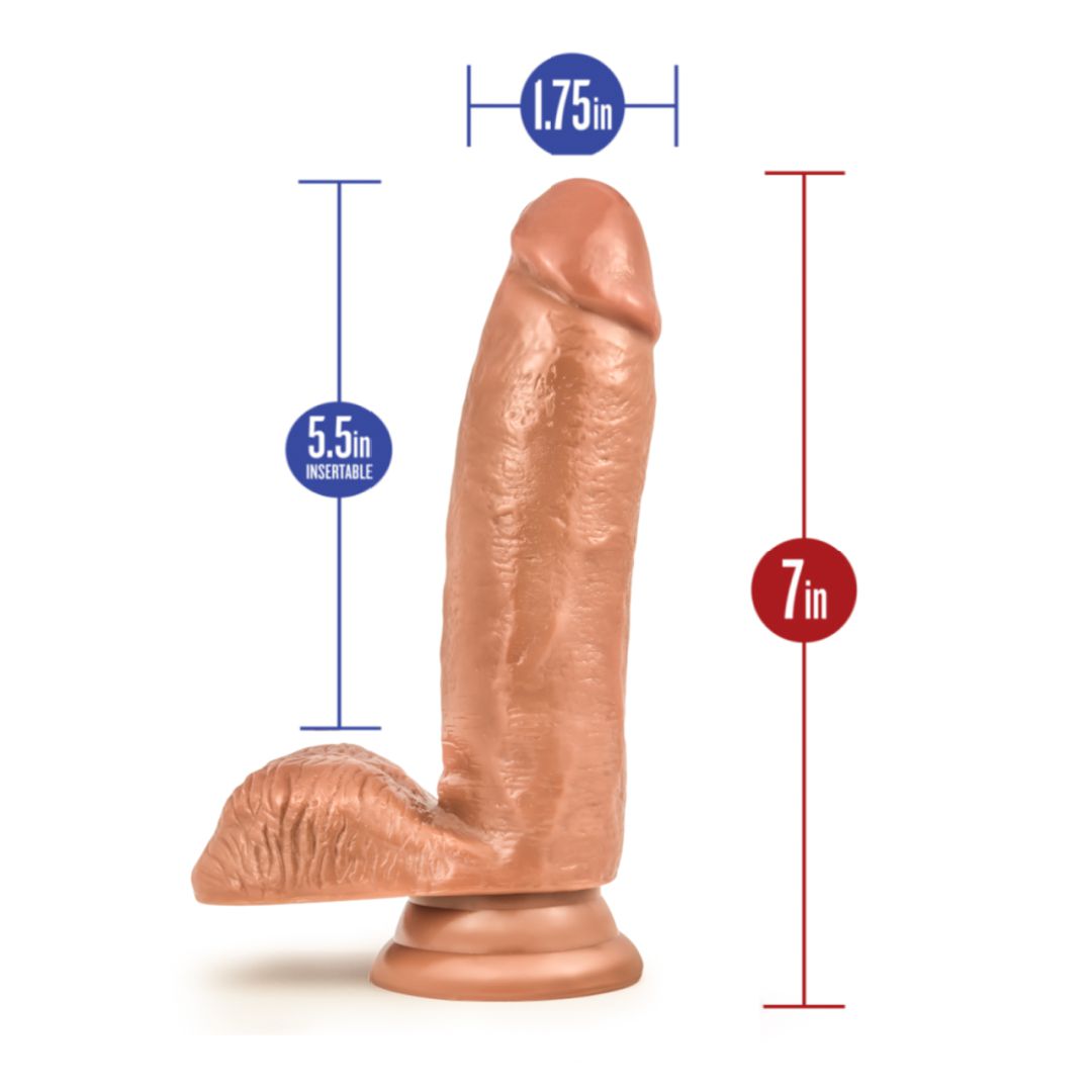 Coverboy Manny the Fireman 6.75 Inch Dildo - Mocha