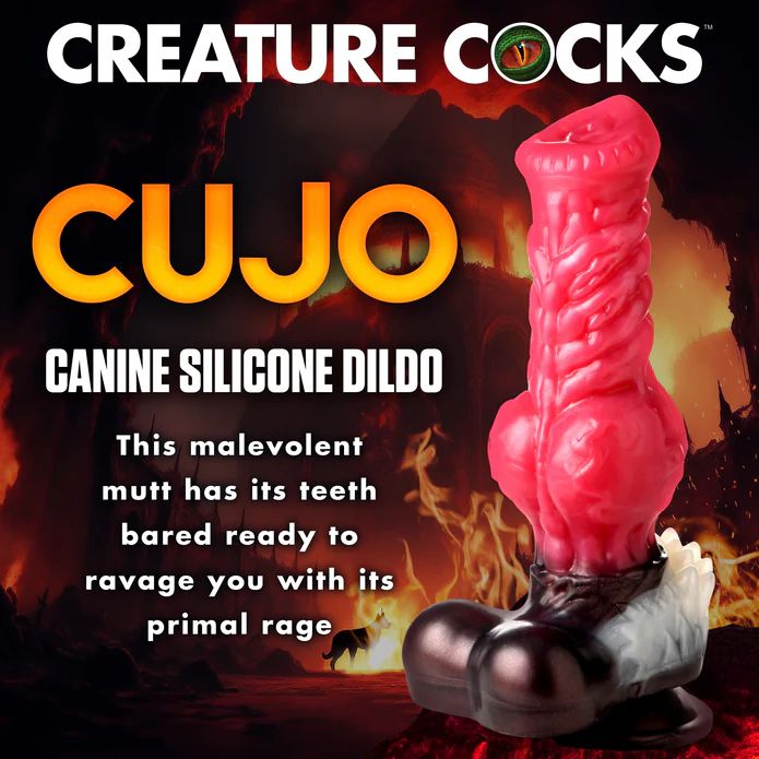 Cujo Canine Werewolf Silicone Dildo with Knot
