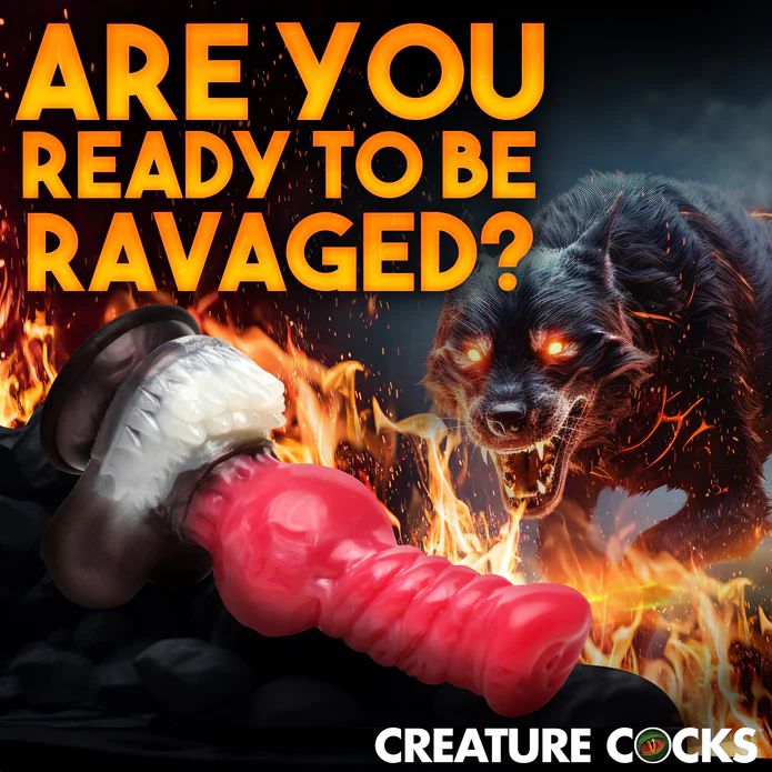 Cujo Canine Werewolf Silicone Dildo with Knot