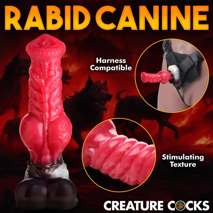 Cujo Canine Werewolf Silicone Dildo with Knot