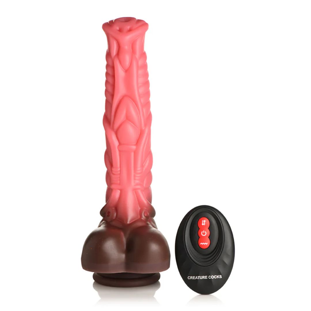 Deluxe Centaur 10 inch Vibrating & Thrusting  Silicone Fantasy Horse Dildo
