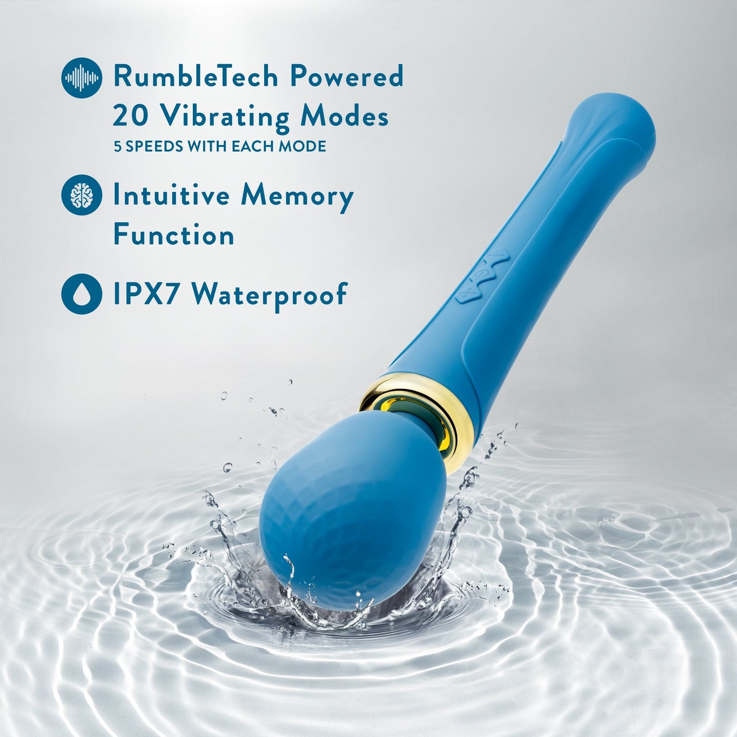 Dianna Rechargeable Rumbly Waterproof Wand Vibrator