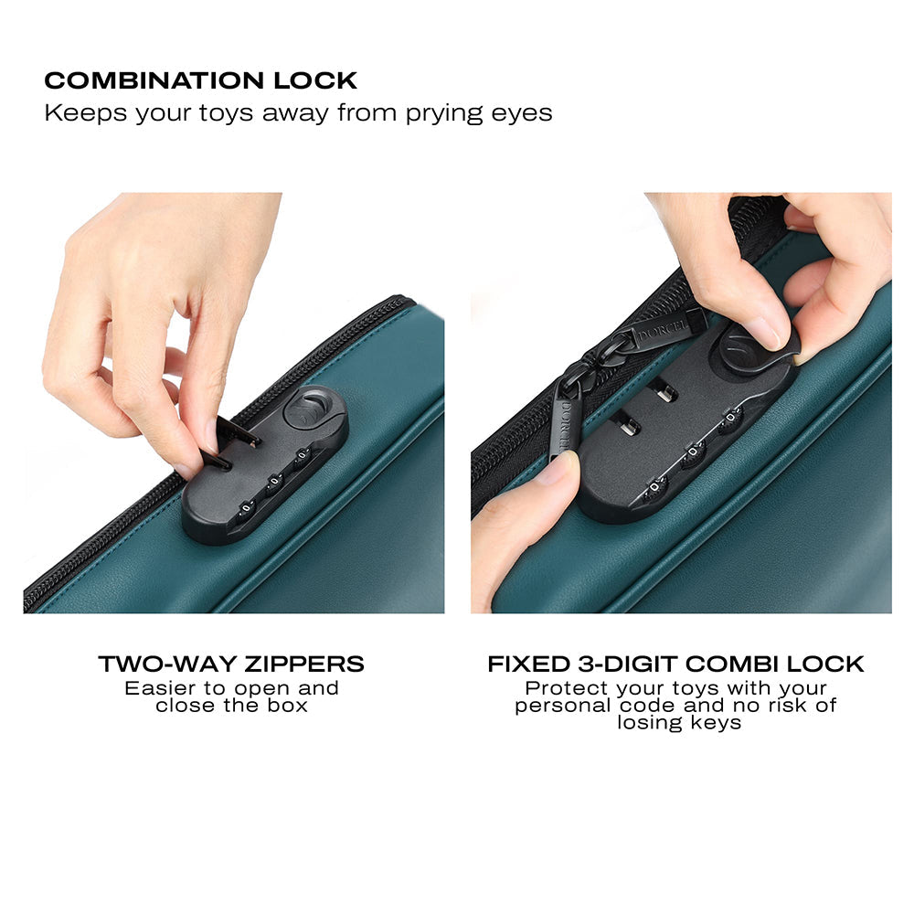 Dorcel Lockable Discreet Emerald Green Storage Box