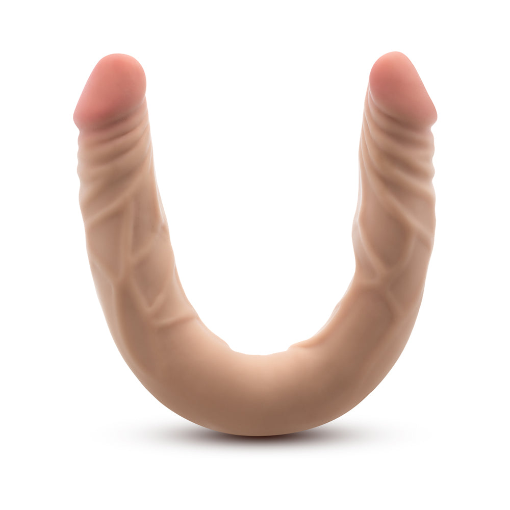 Dr. Skin Plus 14 Inch Posable Double Dildo - Vanilla