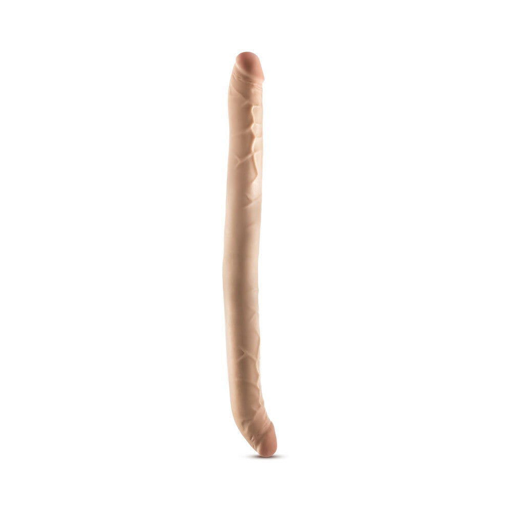 Dr. Skin Plus 16.5 Inch Posable Double Dildo - Vanilla