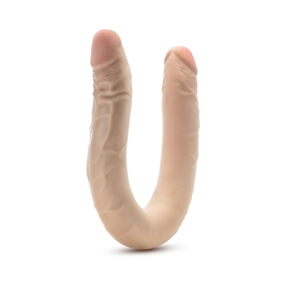 Dr. Skin Plus 16.5 Inch Posable Double Dildo - Vanilla
