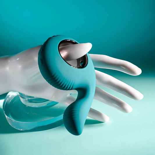 Thumbs Up Shallow Penetration Vibrator with Finger Loop
