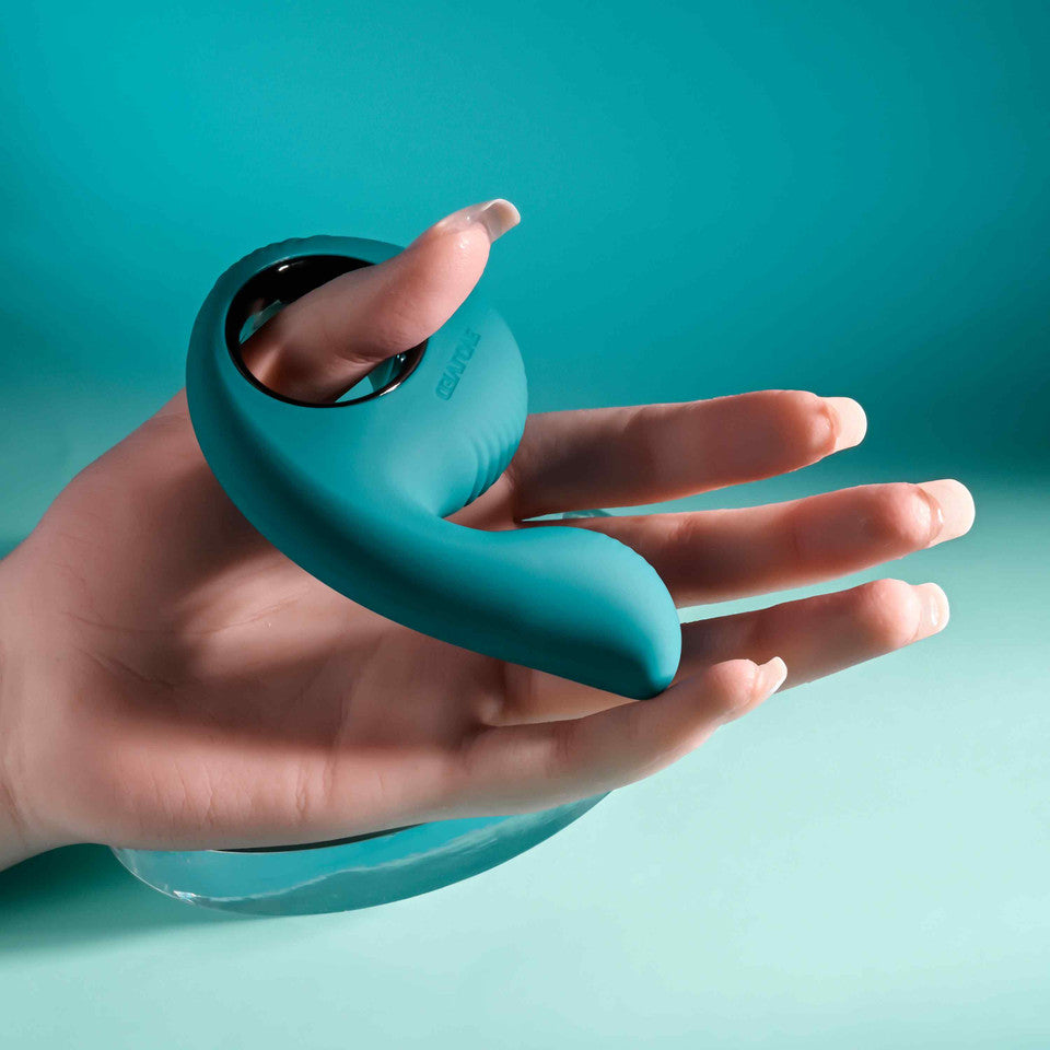 Thumbs Up Shallow Penetration Vibrator with Finger Loop