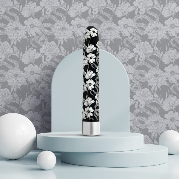 Eden Black Floral Slim Beginner Bullet Vibrator