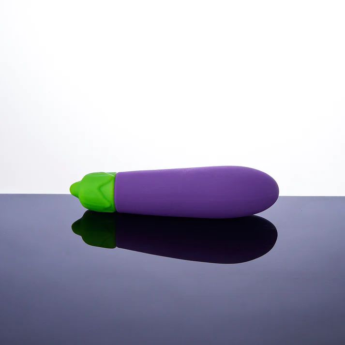 Eggplant Emojibator Ultra Discreet First Time Bullet Vibrator