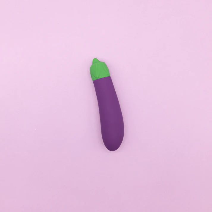 Eggplant Emojibator Ultra Discreet First Time Bullet Vibrator