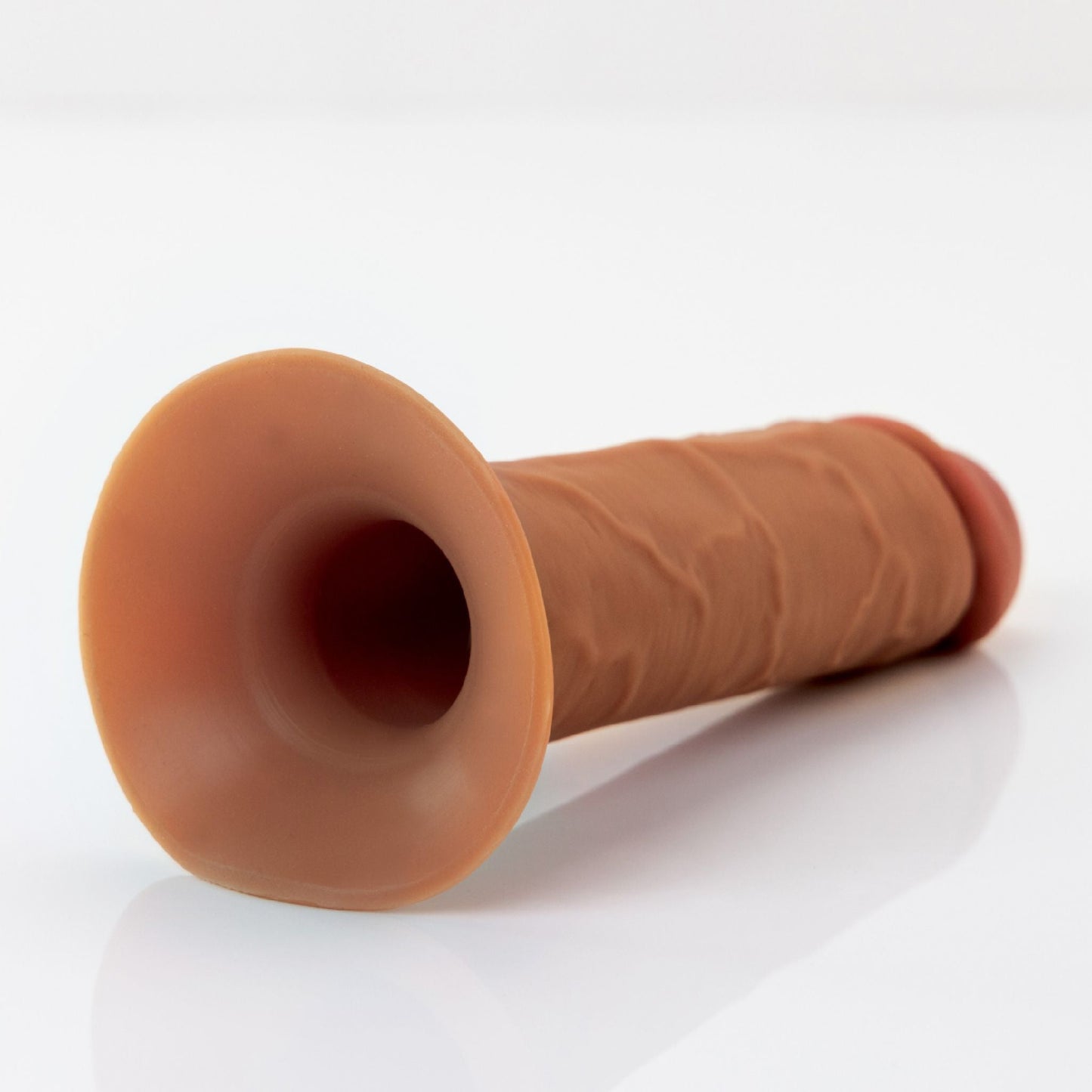Fantasy X-Tensions Elite Hollow 7 Inch Silicone Dildo & Strap-On Harness - Chocolate