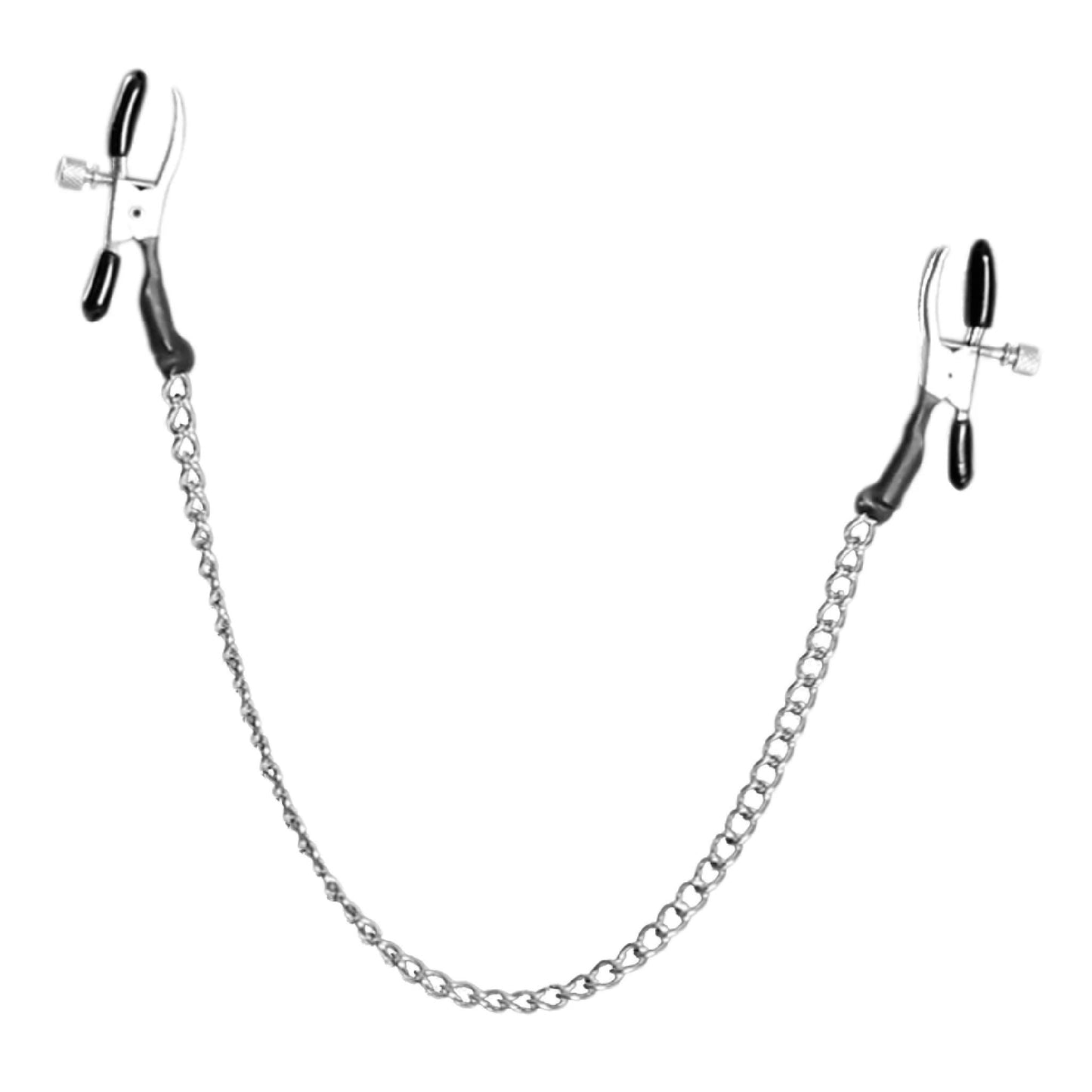 Fetish Fantasy Adjustable Alligator Nipple Clamps With Chain
