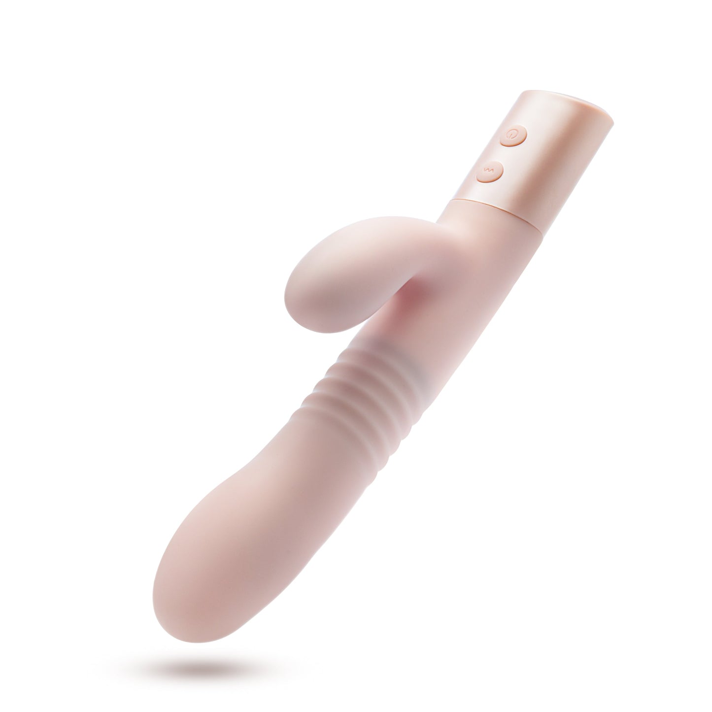 Fraya Thrusting Shaft Powerful Rabbit Vibrator - Pale Pink