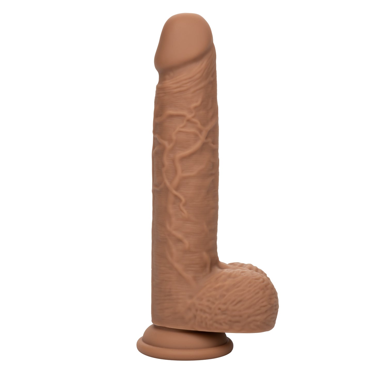 Fuck Stick Squirting Vibrating Silicone Suction Cup Dildo - Chocolate