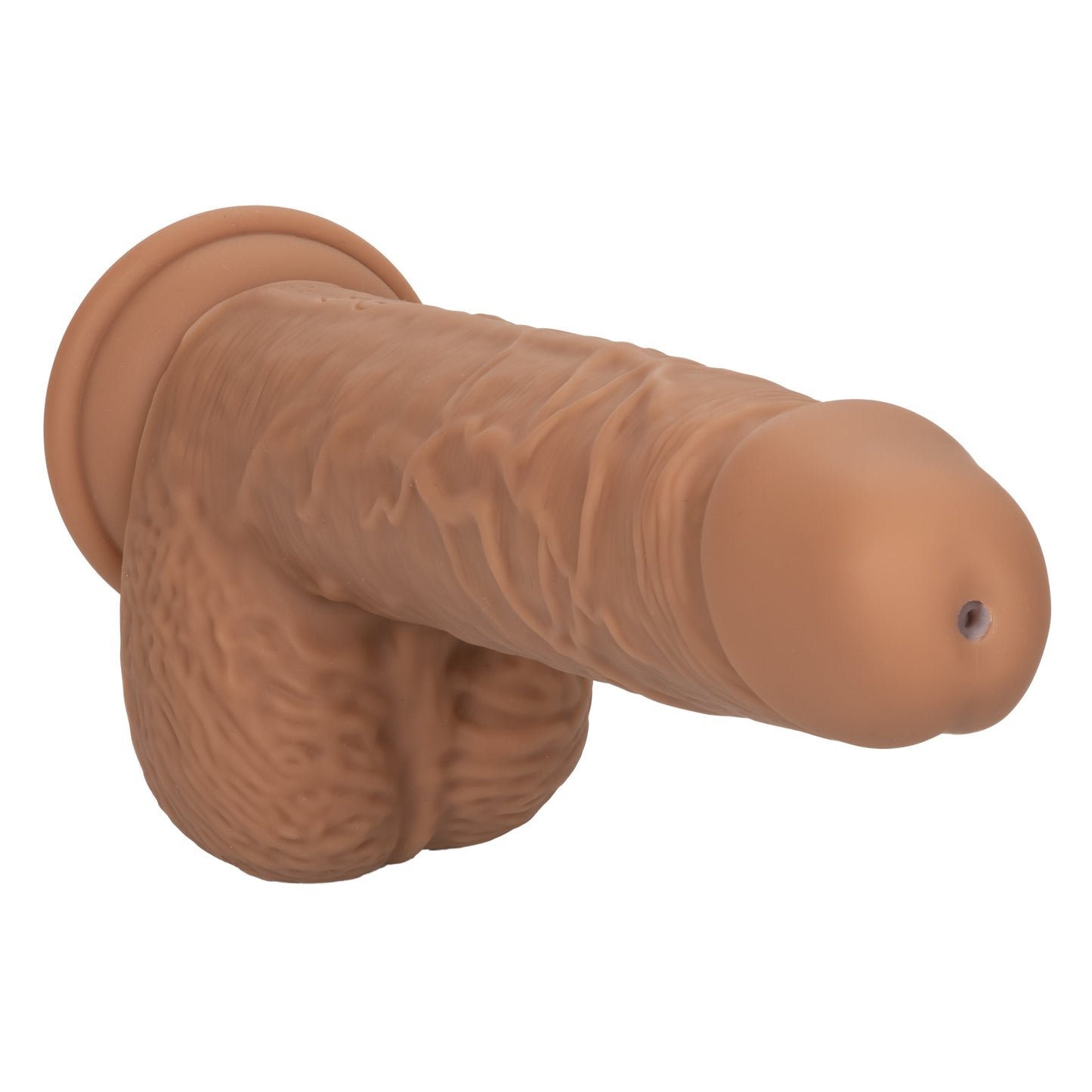 Fuck Stick Squirting Vibrating Silicone Suction Cup Dildo - Chocolate