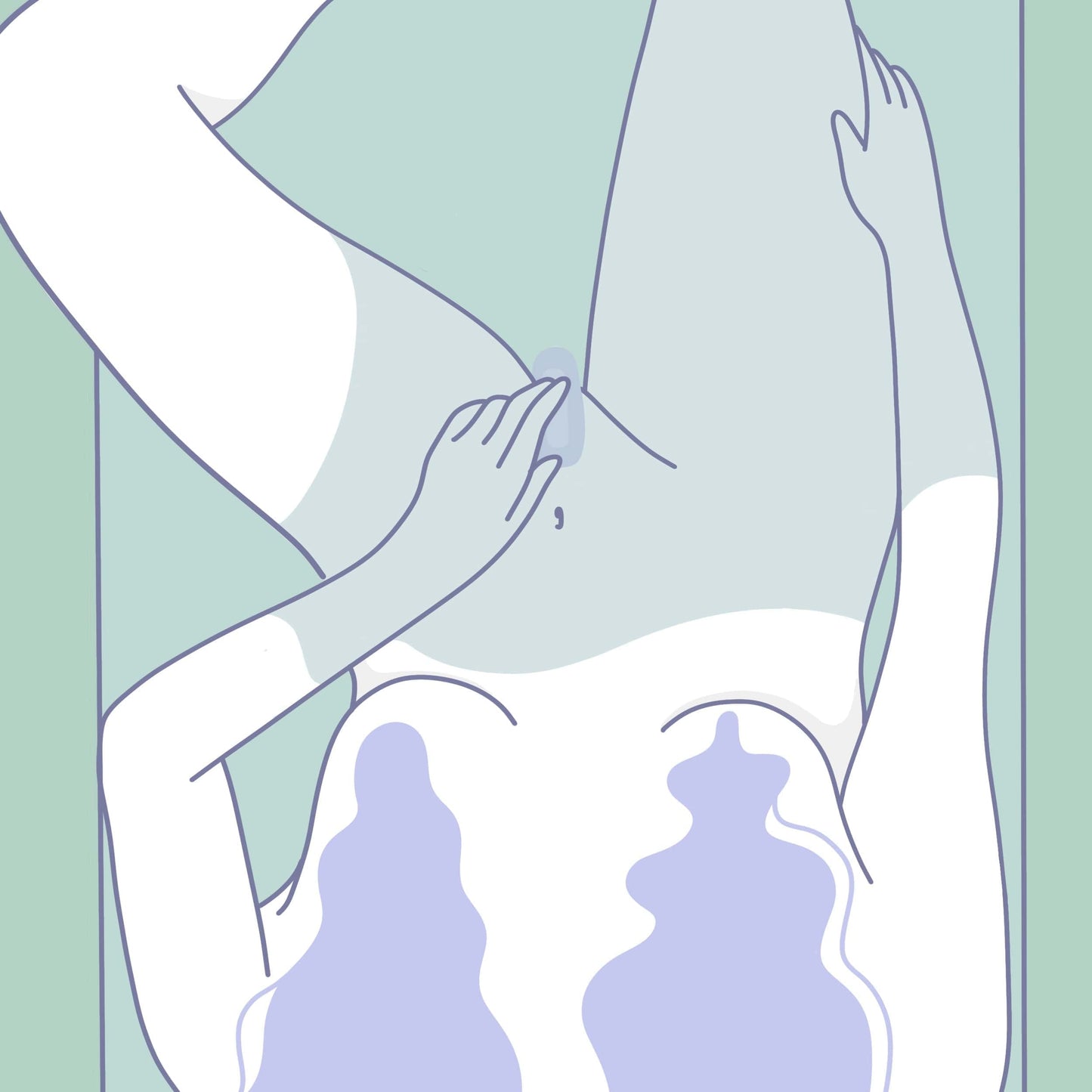 Fun Factory Laya 3 Lay On Humping Vibrator - Sage Green