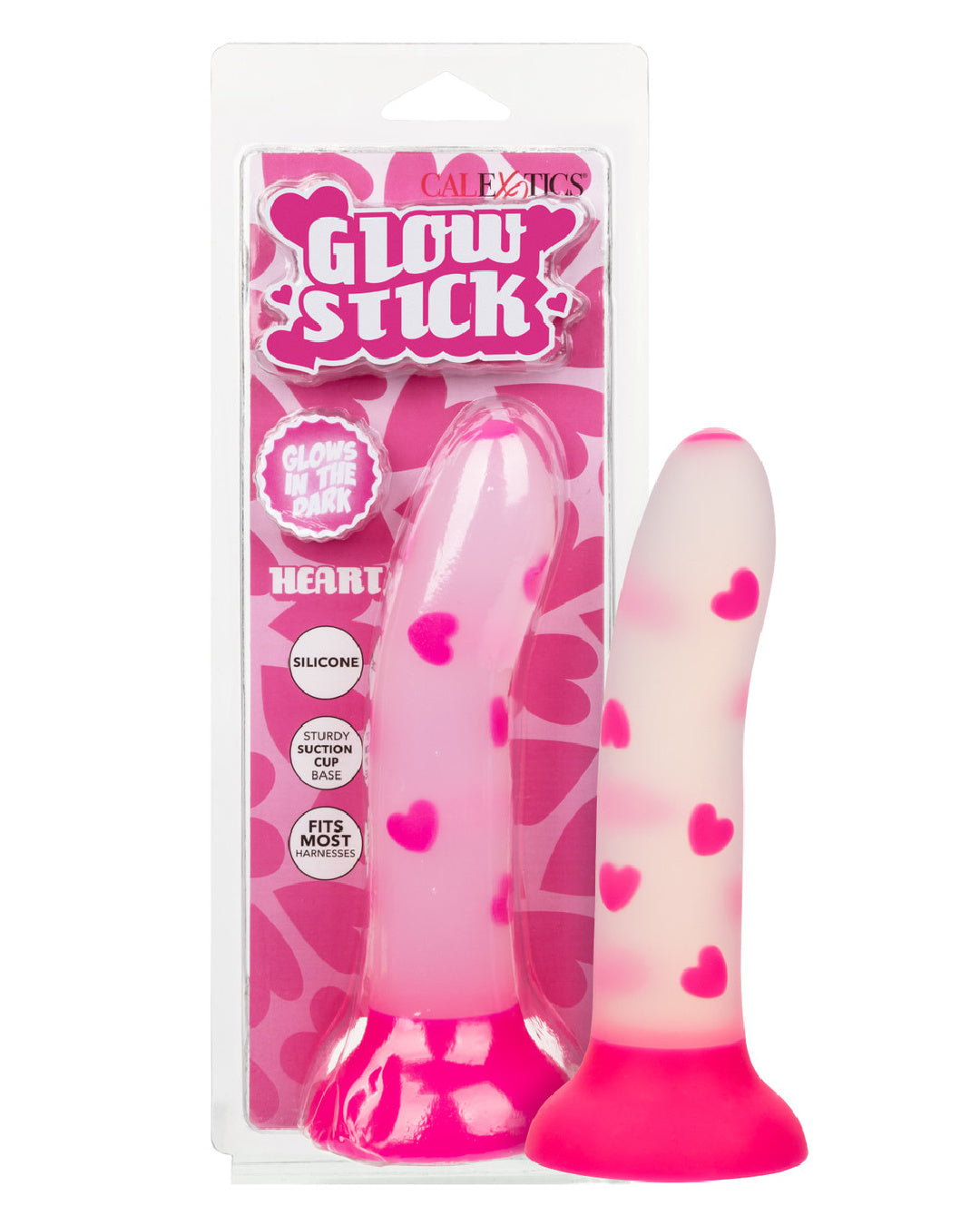 Glow Stick Heart Silicone First Time Glow in the Dark Dildo