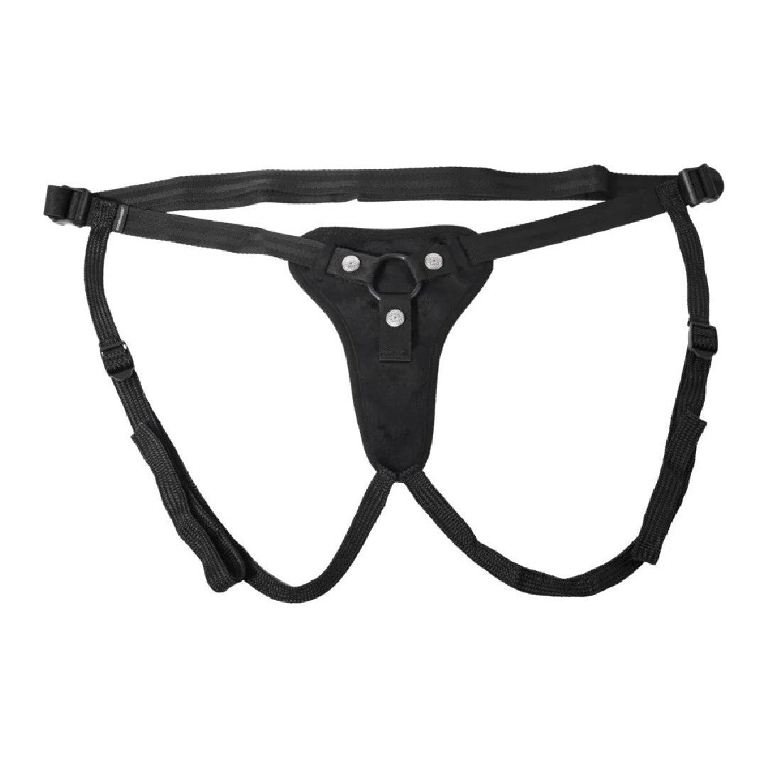 Hidden Pocket Strap On Harness With Remote Control Vibrator
