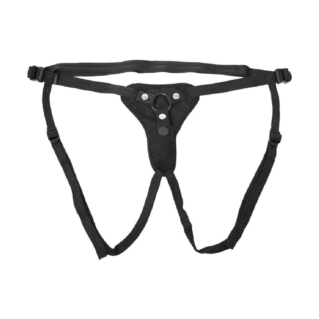 Hidden Pocket Strap On Harness With Remote Control Vibrator