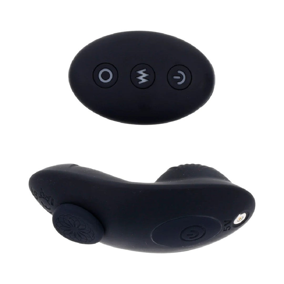 Hidden Pocket Strap On Harness With Remote Control Vibrator
