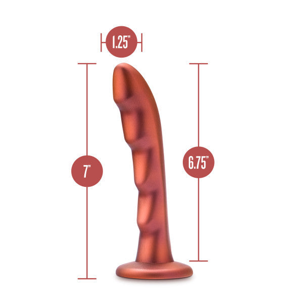 Jealousy 7 Inch Rippled Silicone Dildo