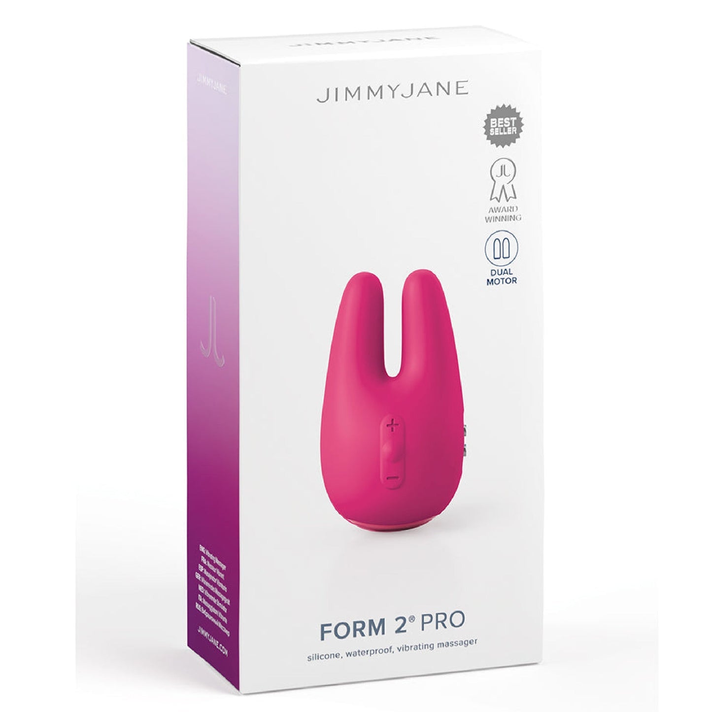 JimmyJane Form 2 Pro Dual Motor External Vibrator - Pink