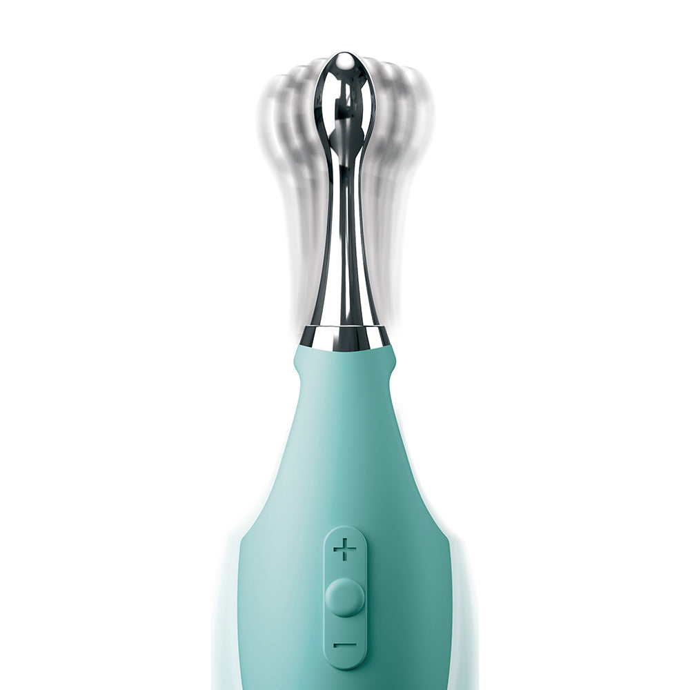 Jimmyjane Focus Pro Pinpoint Tip Clitoral Vibrator with 2 Head Attachments