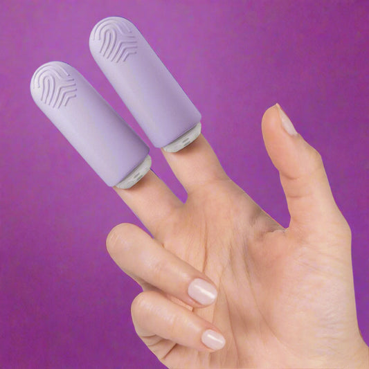 Jimmyjane Hello Touch Pro Two Bullets with Finger Sleeves + Charging Case