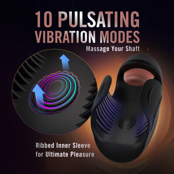 Lickety Split Rechargeable Vibrating Thumping Stroker Silicone