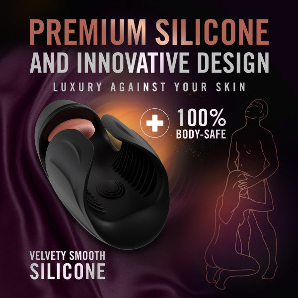 Lickety Split Rechargeable Vibrating Thumping Stroker Silicone