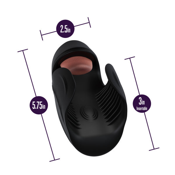 Lickety Split Rechargeable Vibrating Thumping Stroker Silicone