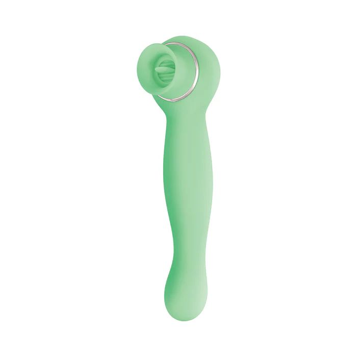 Luscious Licker Double Ended Licking & G-Spot Vibrator - Mint Green