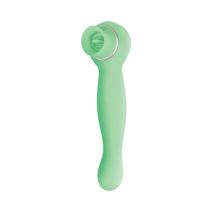 Luscious Licker Double Ended Licking & G-Spot Vibrator - Mint Green