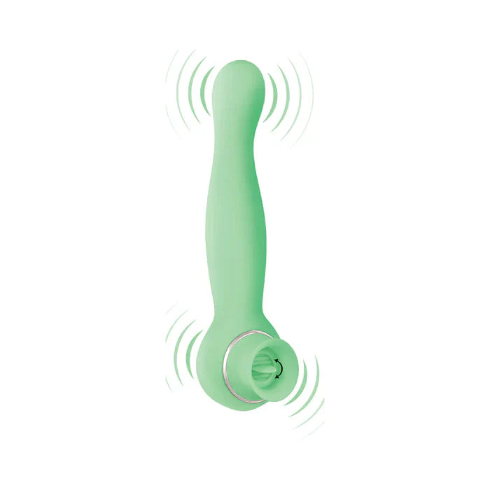 Luscious Licker Double Ended Licking & G-Spot Vibrator - Mint Green