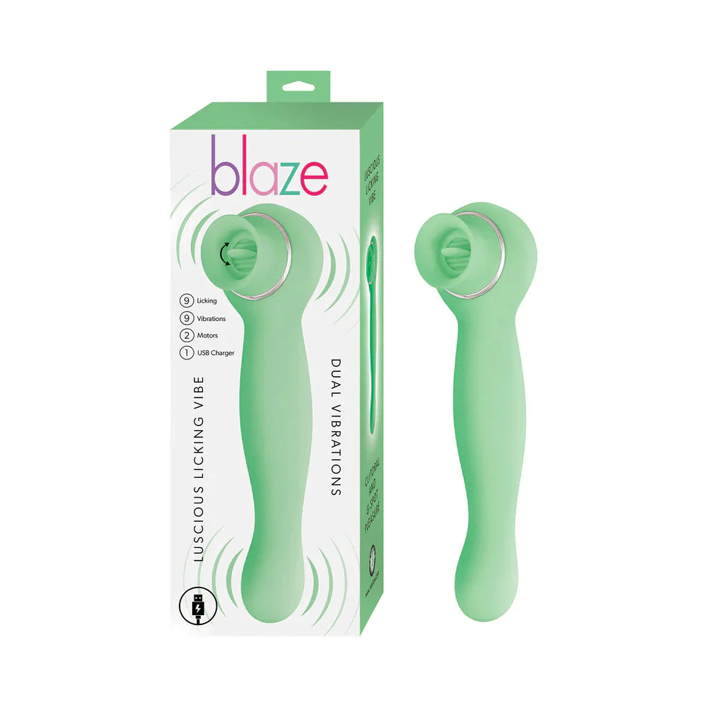 Luscious Licker Double Ended Licking & G-Spot Vibrator - Mint Green