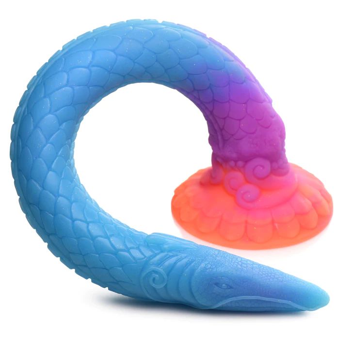 Makara Glow-In-The-Dark Silicone Snake Fantasy Dildo