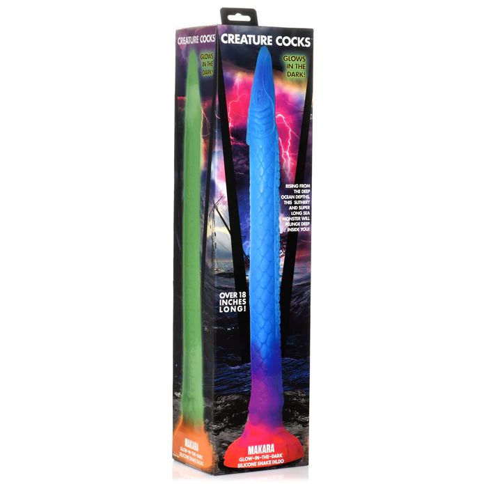 Makara Glow-In-The-Dark Silicone Snake Fantasy Dildo