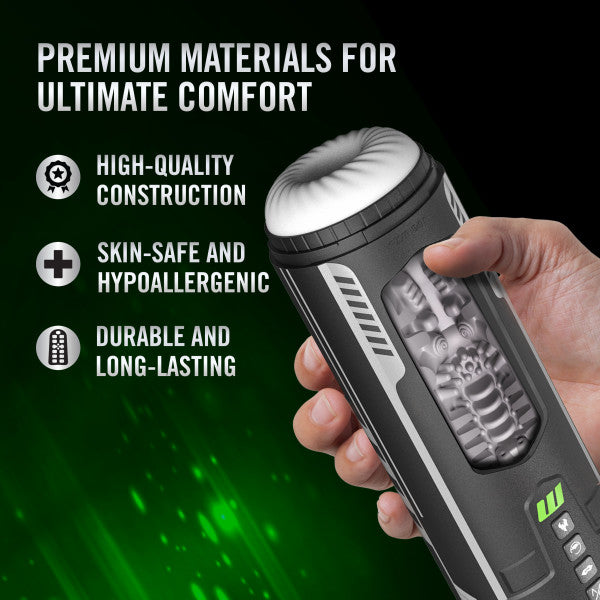 Master Blaster Vibrating, Stroking, Sucking, Warming, Automatic Stroker