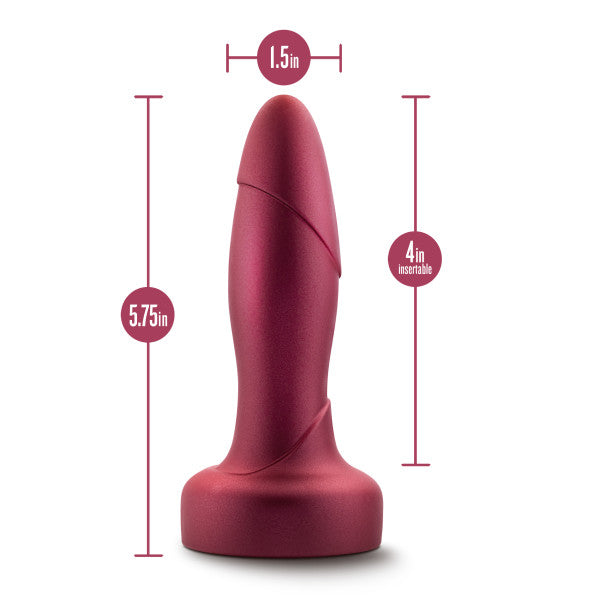 Matrix Rimming Vibrating Gyrating Butt Plug with Remote - Red